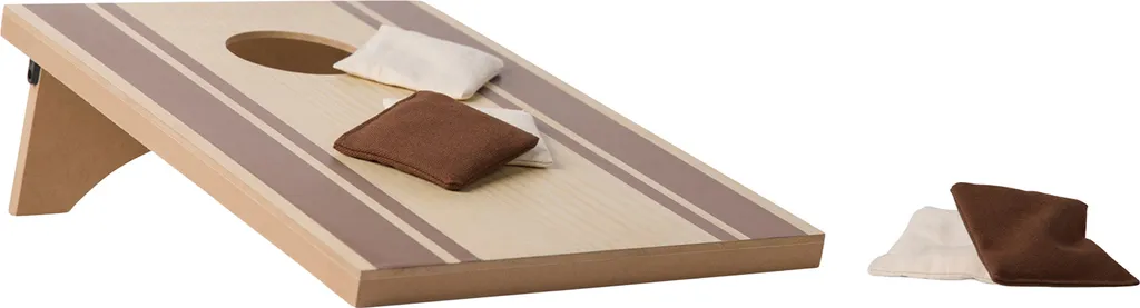 Cornhole Jeu de Trous Borgnes en Bois Marron Vinga pour Jardin et Été