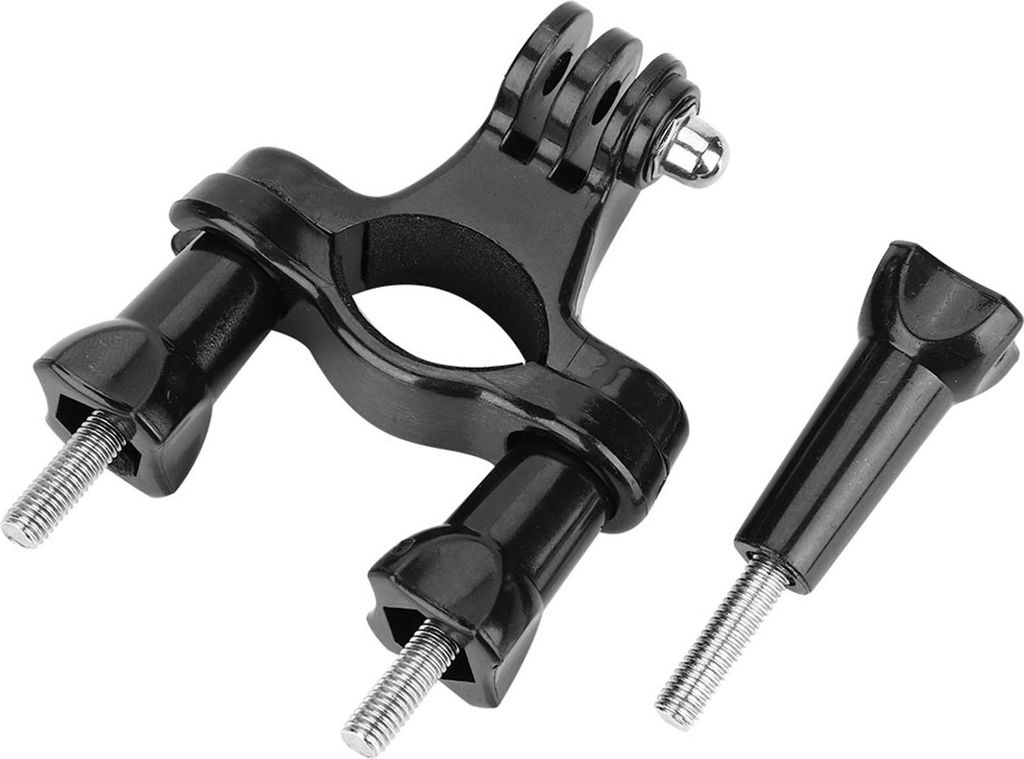 Motorrad -Lenkerhalterung, harter Kunststoff rostbarer langlebiger Fahrradhalterhalter, schwarz für GoPro Xiaoyi SJCam -Fahrrad