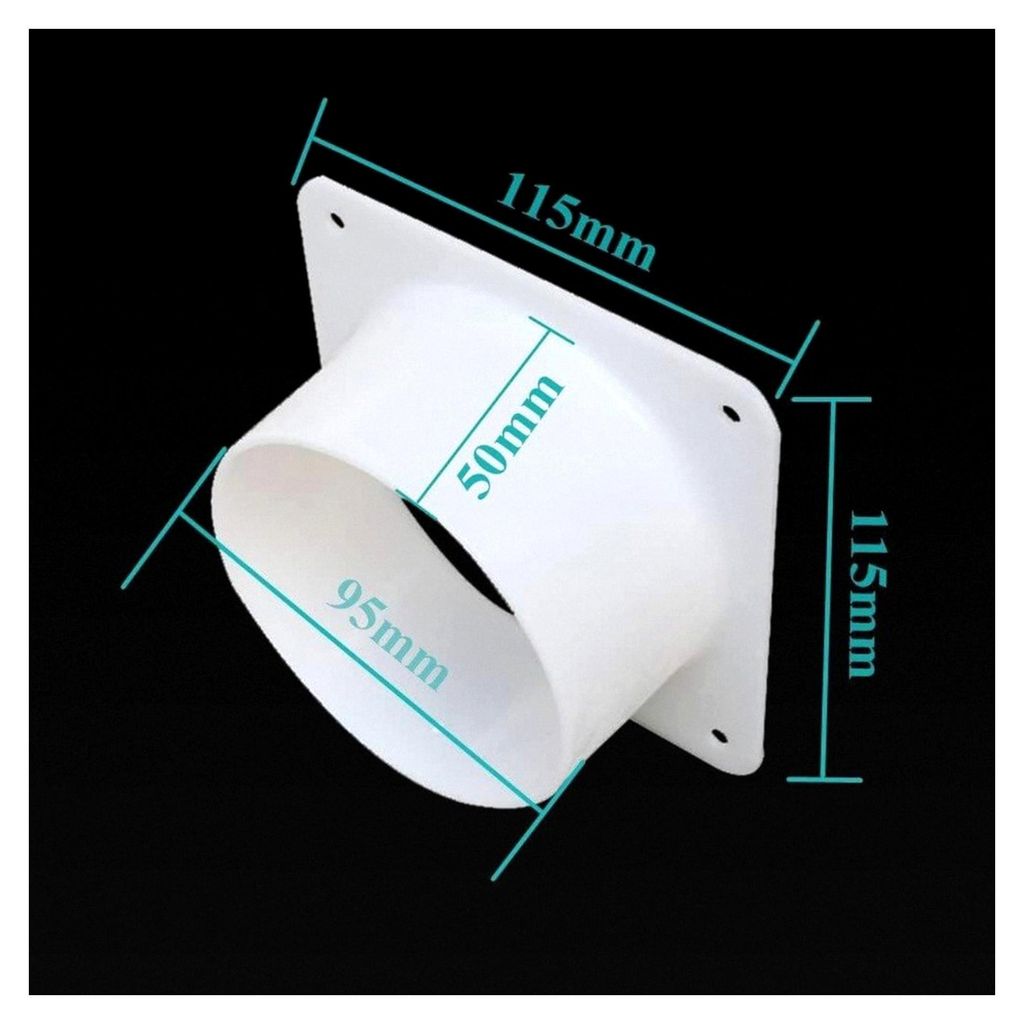 Wandflansch Rohrverbinder - Anschlussflansch für Lüftungsrohre