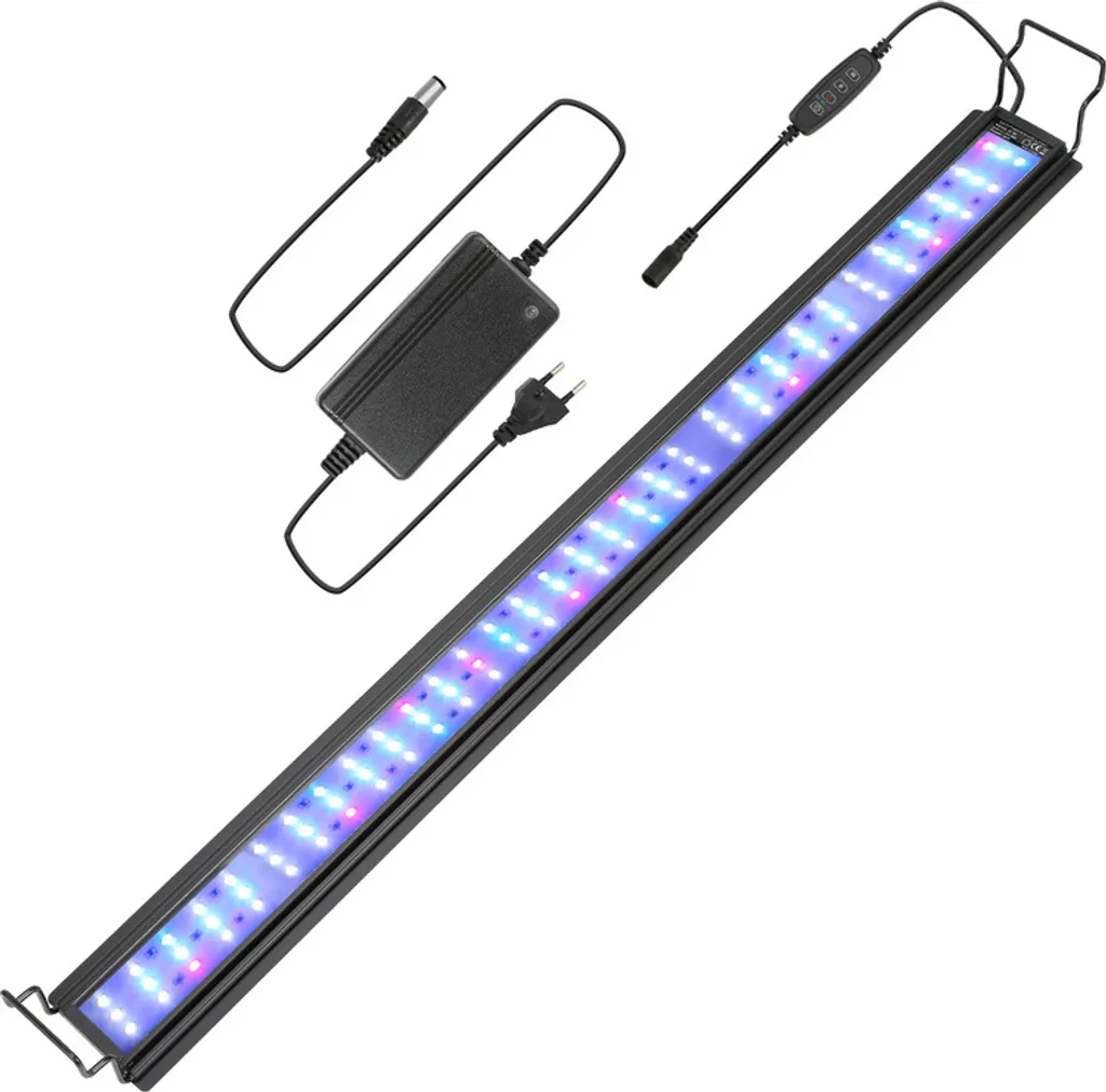 Jopassy 36W LED Acquario con timer Conchiglia RGB Decorazione impermeabile, 87-110cm