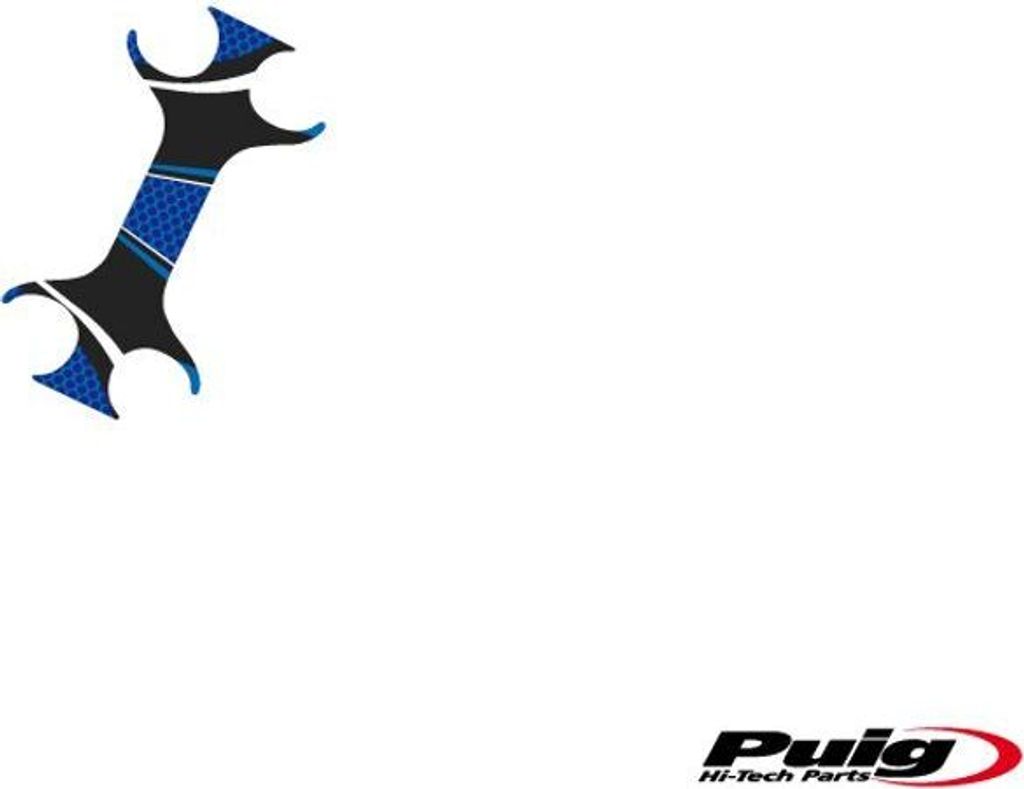 PUIG 6968A Radikal Yoke Protector passend fuer HONDA CB600F HORNET Blau
