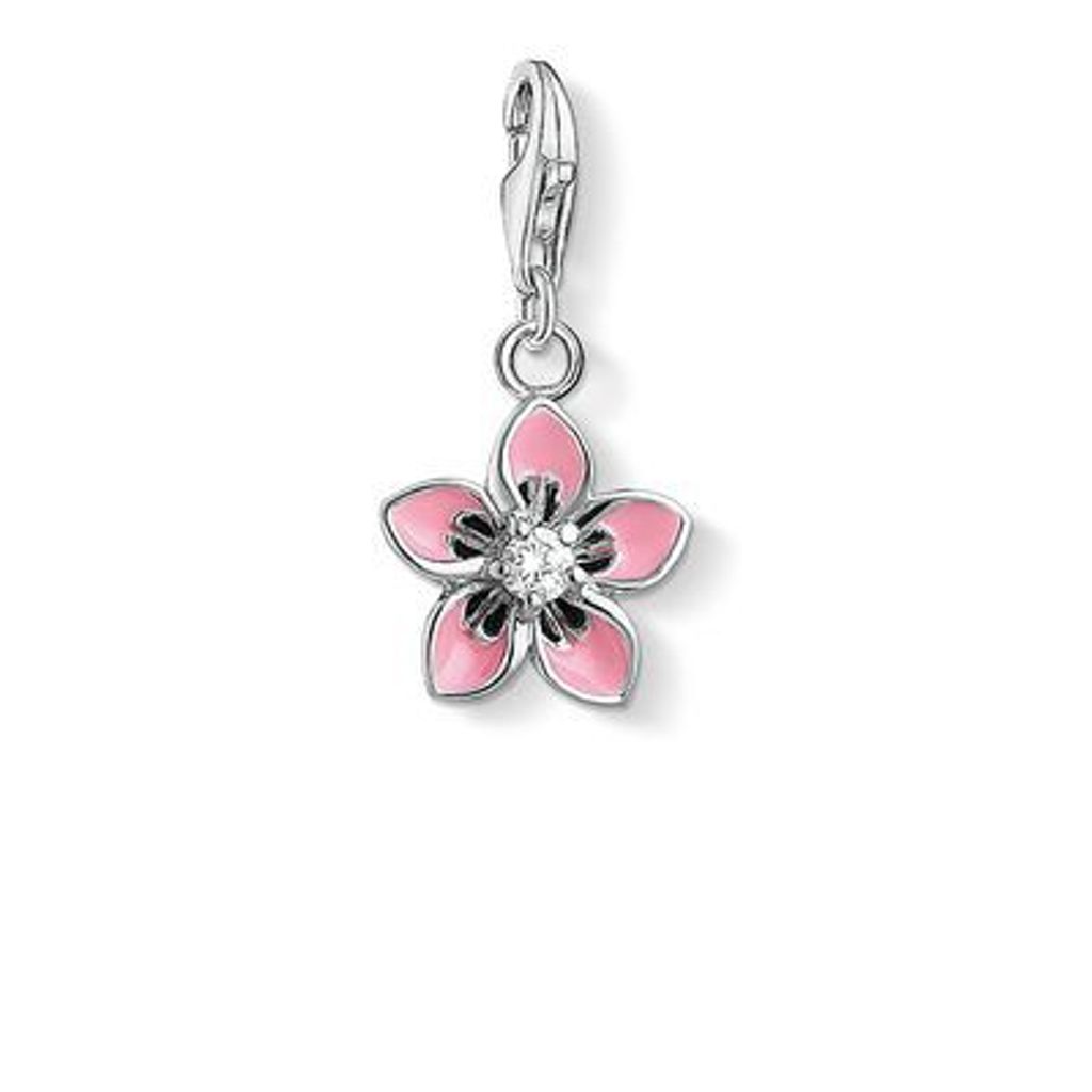 Thomas Sabo Rosa Blume  1354-041-9 Charm Anhänger Produktbild 