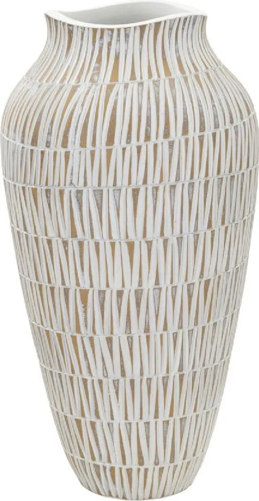 Vase Stiky blanc et or Mauro Ferretti pour dynamiser un intérieur terne