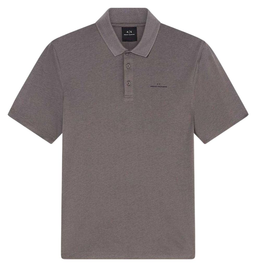 Armani Exchange - Poloshirt für Herren, Mit Kragen, kurzärmlig GT18618 (XL) (Grau)