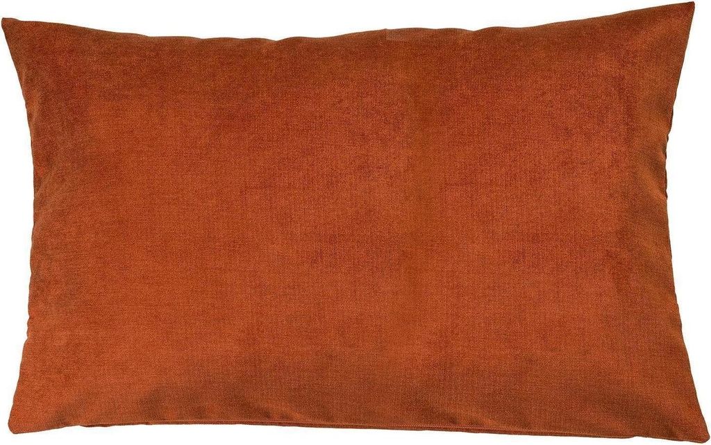 Kissenhülle - 40 x 60 cm - Terracotta - Microvelours - mit Reißverschluss - meliert