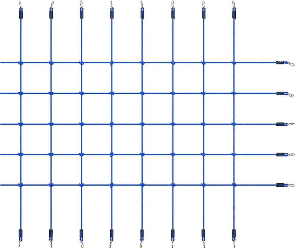 vidaXL Lezecká sieť 200x150 cm Modrá Obrázok produktu 