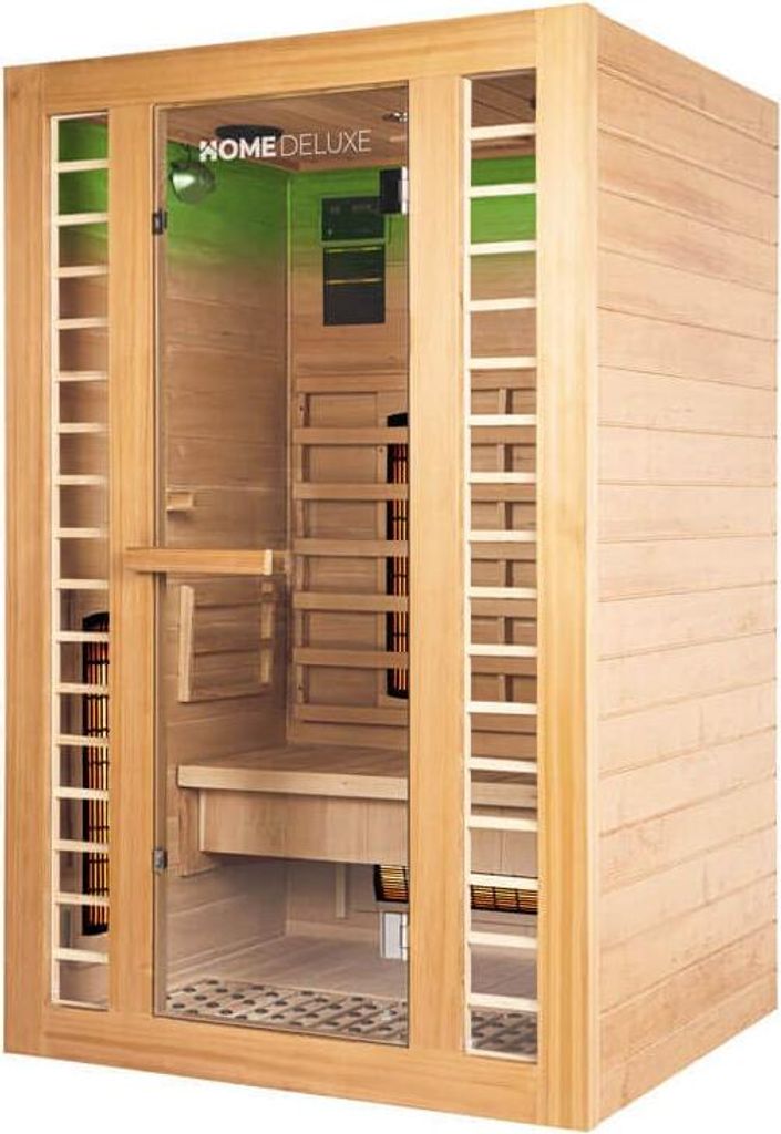 LED Infrarotkabine 120x105x190 Infrarotsauna Wärmekabine Vollspektrum Radio NEU