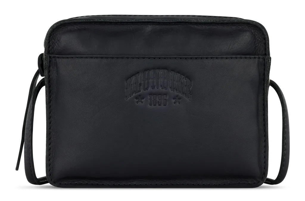 Sac Sacoche Bandoulière en Cuir Noir pour Femme Rush Allison Klondike