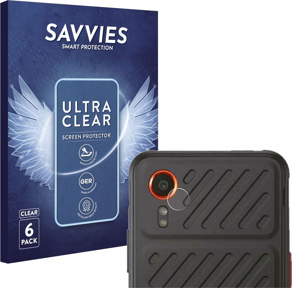 6x Für Samsung Galaxy XCover 7 Enterprise Edition (NUR Kameraschutz) Schutzfolie Savvies Displayschutz Display Schutz Folie Klar Transparent