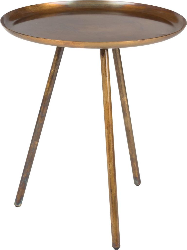 Housecraft Living Frost Beistelltisch Rund 39 cm Metall/ Kupfer
