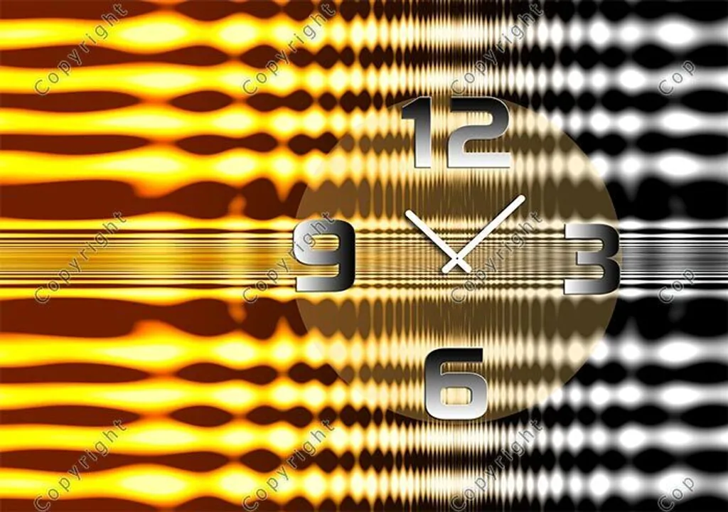 Dixtime 4325 Orologio di Design Moderno | Parete Ufficio 35x50cm