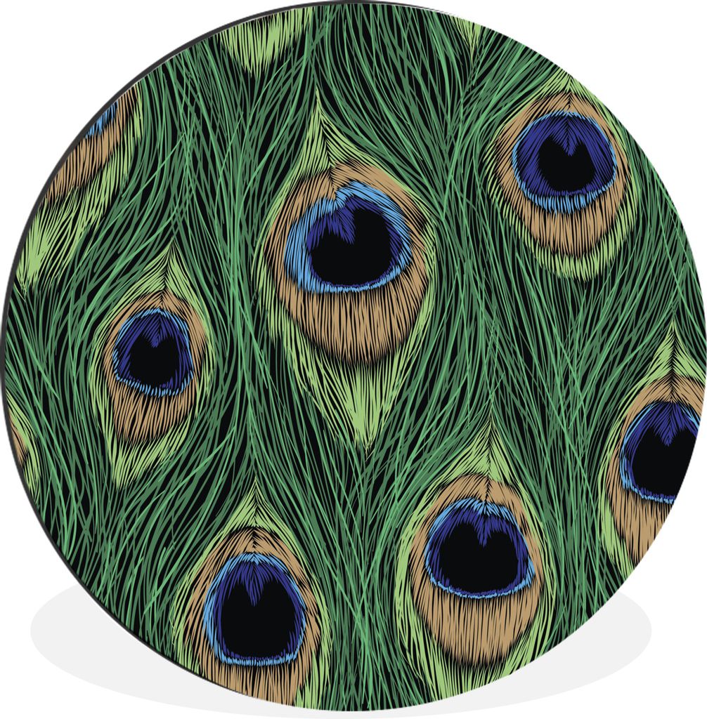 MuchoWow - Wand Kreis - Wandbild - Schlafzimmer - Aluminium Bild - Kinderzimmer - Wohnzimmer Dekoration - Wandschmuck