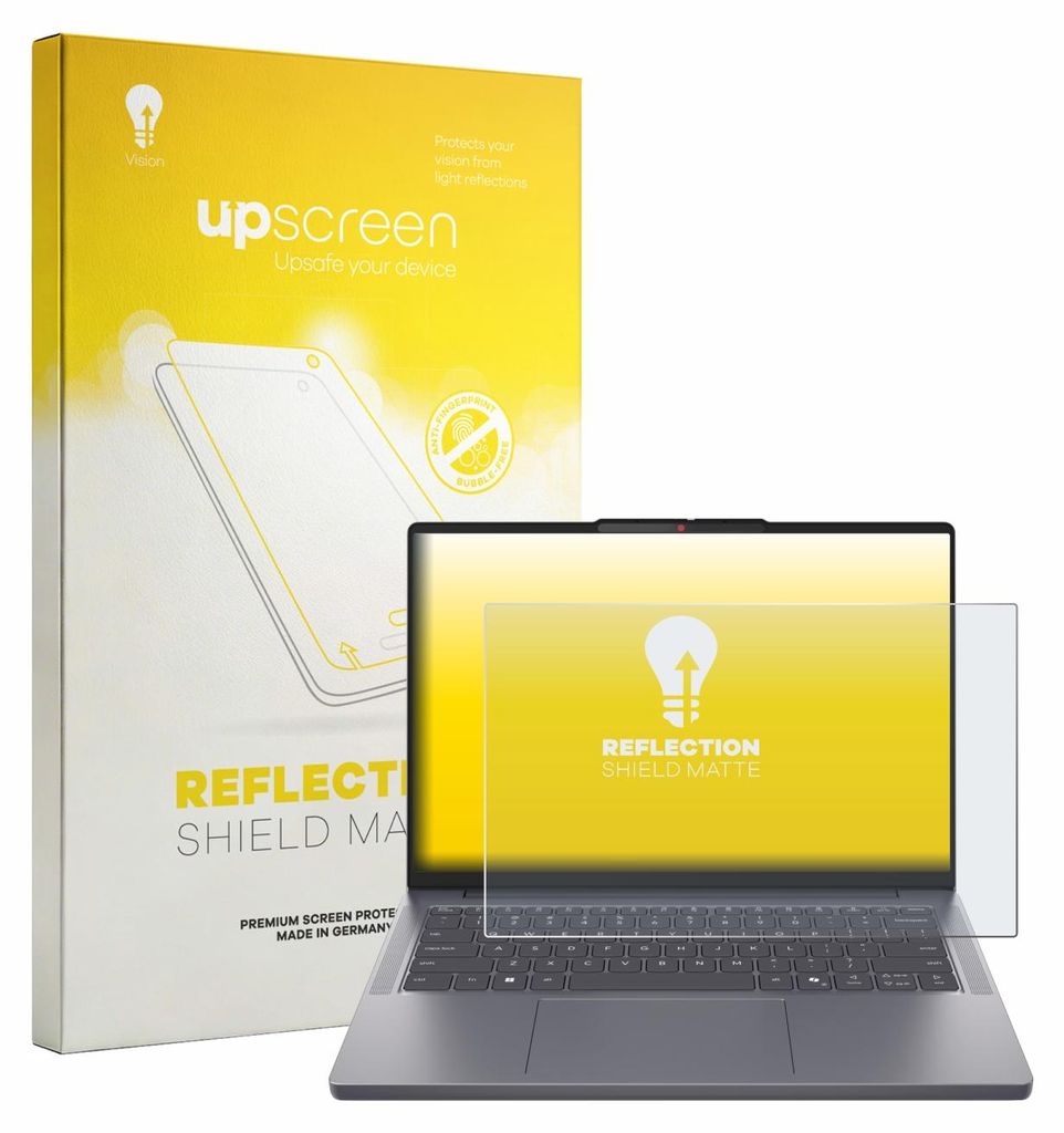 upscreen Schutzfolie für Lenovo IdeaPad Slim 3i Gen 11 14" Displayschutz Displayschutzfolie Folie Matt Entspiegelungsfolie