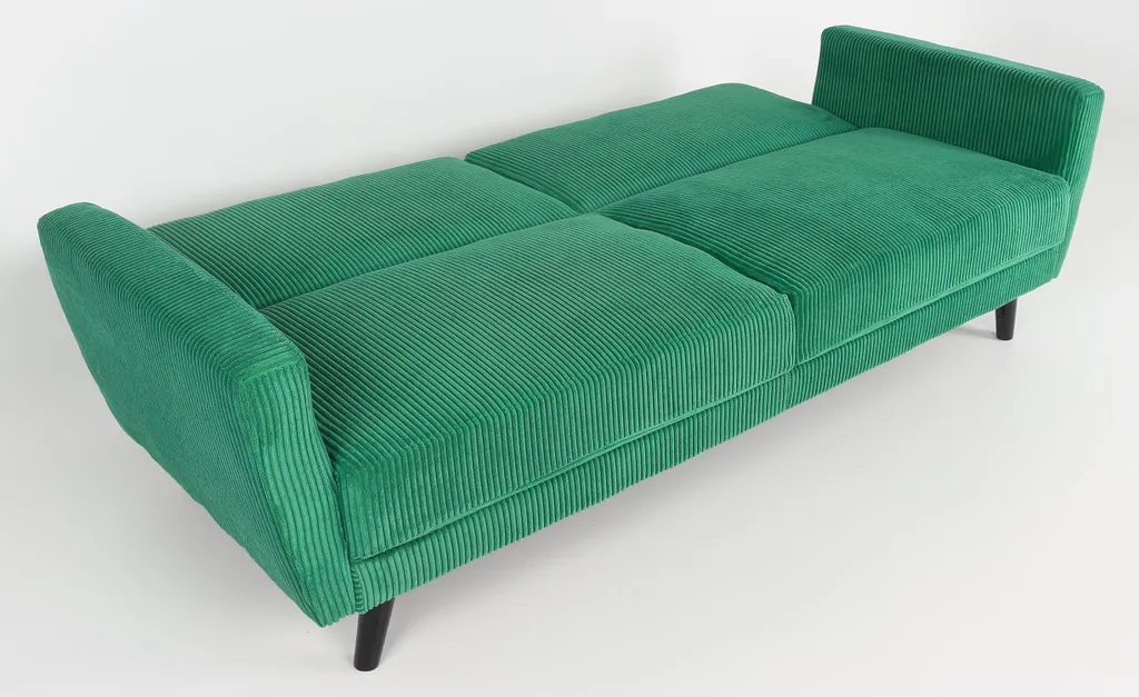 Canapé convertible clic-clac Refresha Velours Vert - Lit d'Appoint Chic - 3