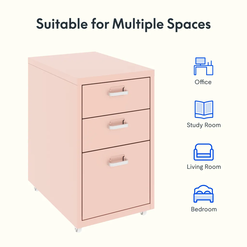 Optimiser votre bureau encombré grâce à ce caisson rose - 9