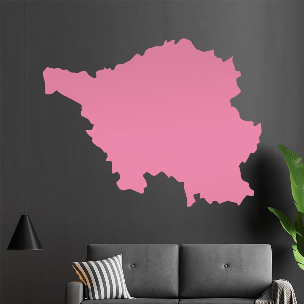 KIWISTAR Bundesland Saarland - Saarbrücken Wandtattoo in 6 Größen - Wandaufkleber Wall Sticker - Dekoration, Küche, Wohnzimmer, Schlafzimmer, B...