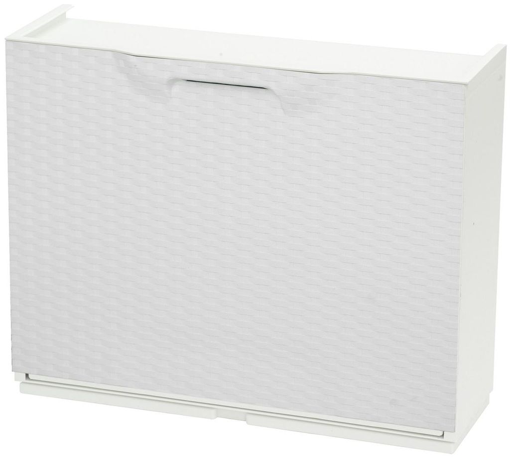 Scarpiera in plastica ArtPlast LINEA RATTAN U50/FRW, bianco Immagine del prodotto 