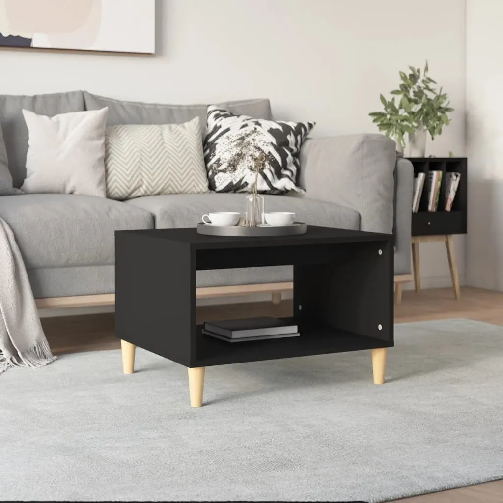 Tavolino da Divano Nero vidaXL 60x50x40 cm | Arredo Salotto