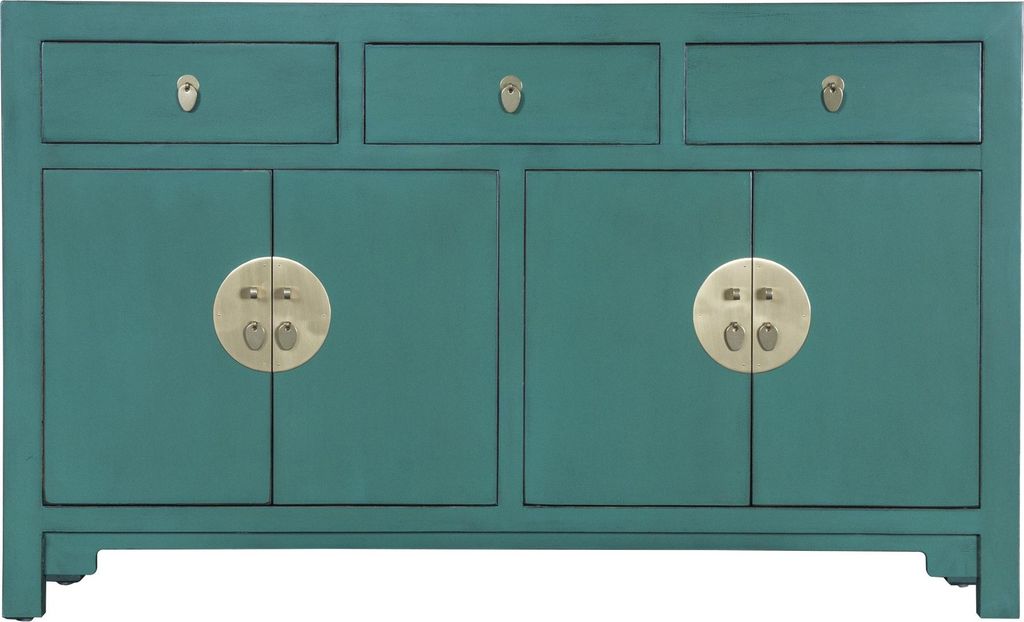 Fine Asianliving Chinesische Kommode chinesisches Sideboard chinesischer Schränke China Möbel Schrank Orientalischer Asiatischer 140x85x35