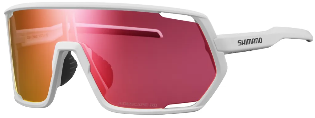 Lunettes de vélo Shimano Technium 2 Matt White Ridescape Road Cyclisme