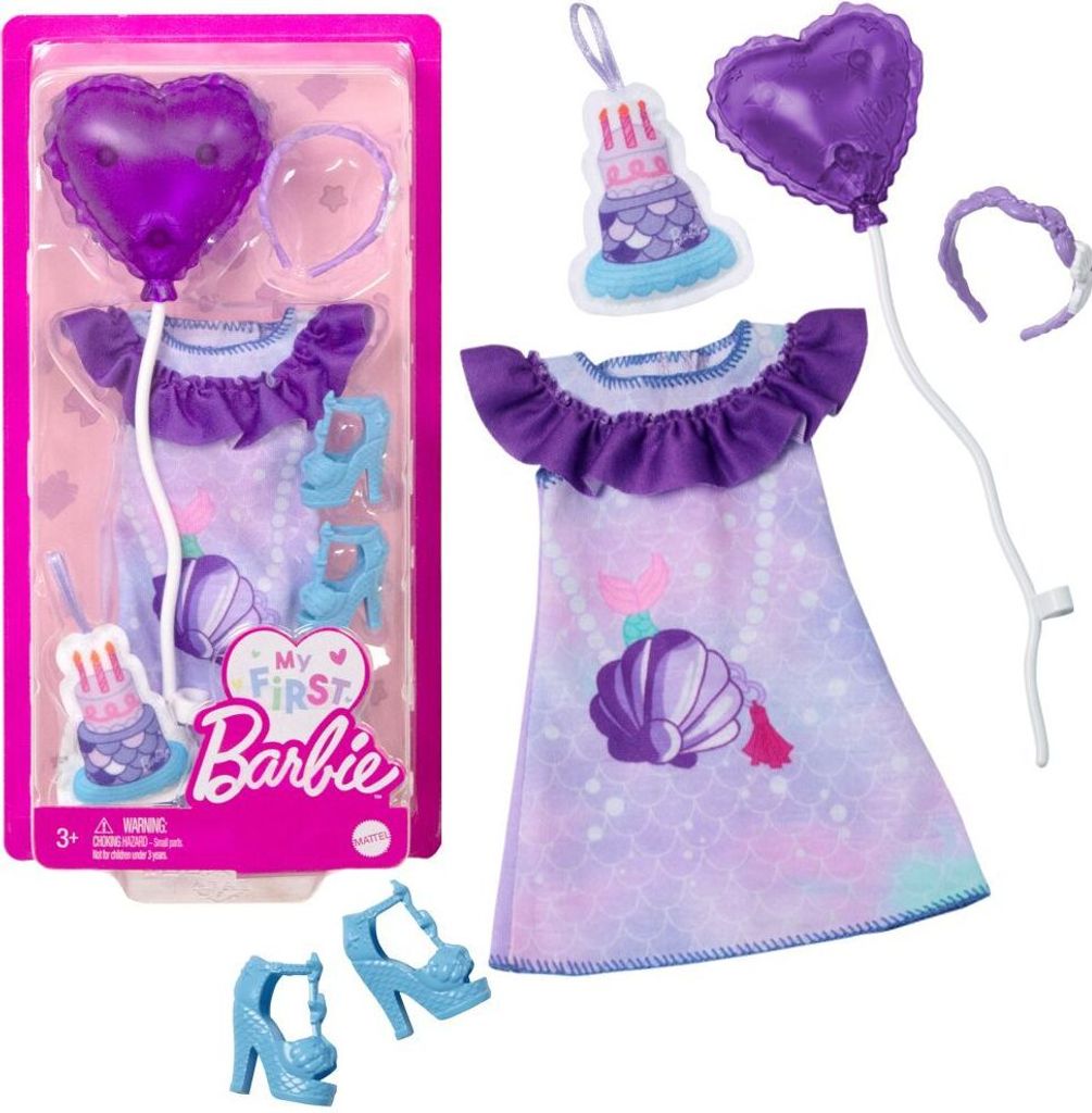 Birthday Kleid | My First Barbie | Mattel | Puppen-Kleidung Trend Mode