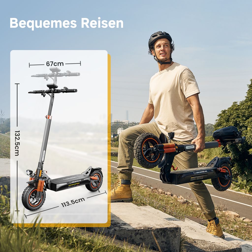 Elektroscooter offroad E-Scooter 10 Zoll, 48V 80km Produktbild 5