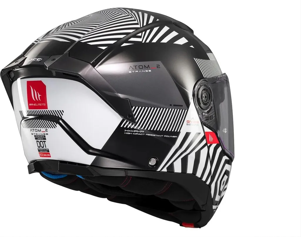 Casque Moto Modulable Polyvalent Atom 2 Sv Strange Noir Taille XS Adulte