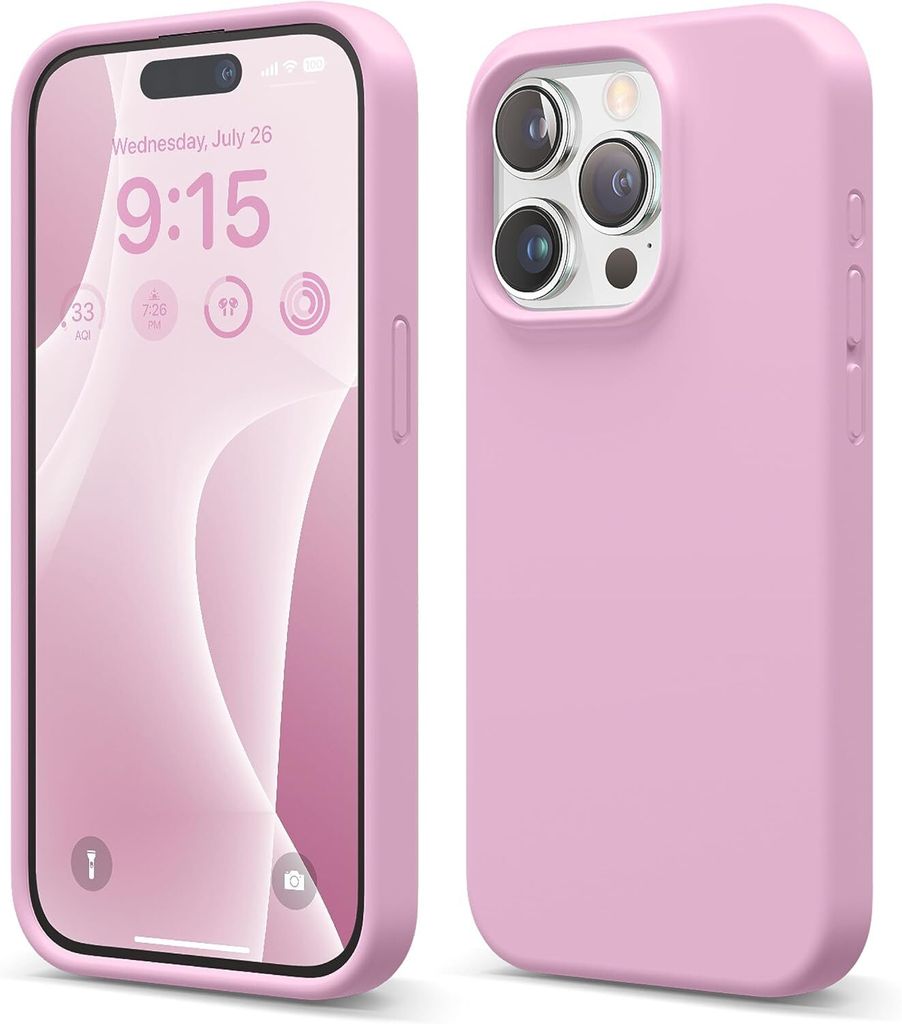 Elago Premium Silikonhülle für iPhone 15 Pro Hot Pink