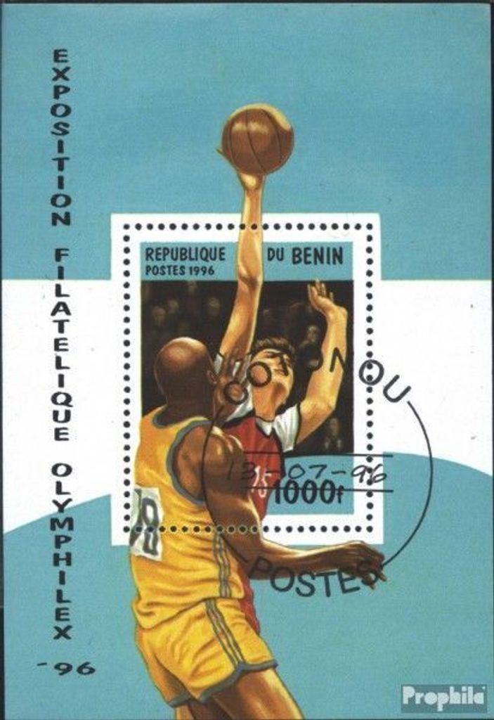 Briefmarken Benin 1996 Mi Block20 (kompl.Ausg.) gestempelt OLYMPHILEX 96, Atlanta