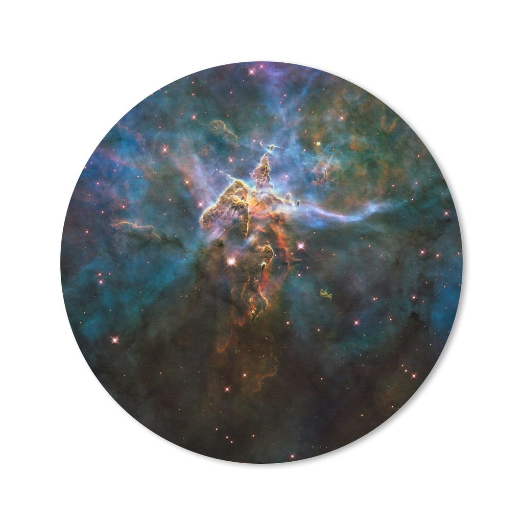 MuchoWow Mauspad Mousepad Galaxie - Sterne - Farben 40x40 cm - Mousepads - Maus Mat - Pad - Mausunterlage - Schreibtisch Accessoires