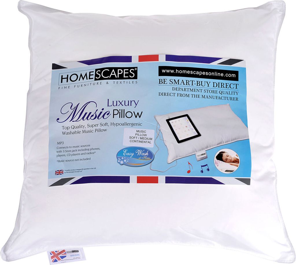HOMESCAPES Musikkissen aus Super Mikrofaser mit abnehmbarem Produktbild 