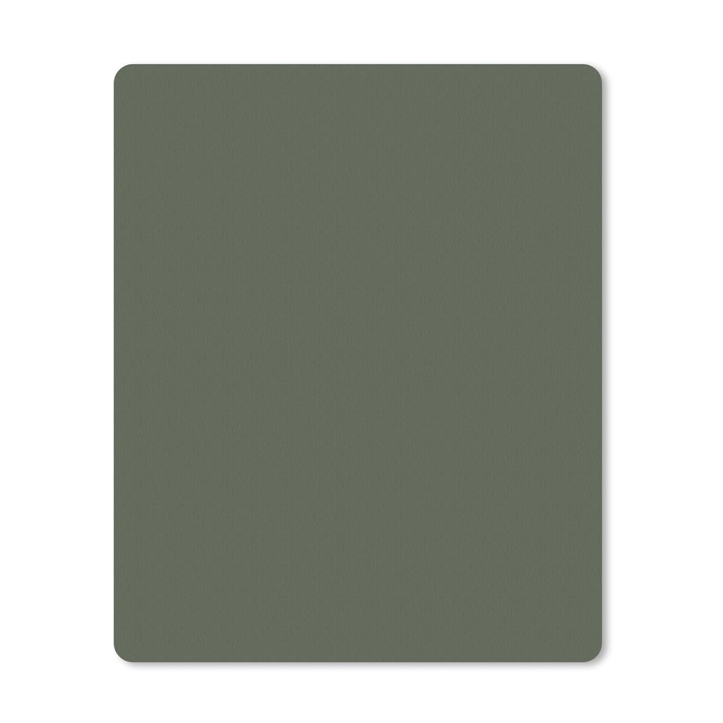 MuchoWow Mauspad Mousepad Grün - Olive - Farbe - Grün - Fest - Olivgrün 19x23 cm - Mousepads - Maus Mat - Pad - Mausunterlage - Mauspads - Spi...
