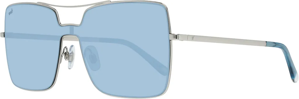 Web Donna WE0201 16X: Montatura Argento Palladio Blu Specchiato