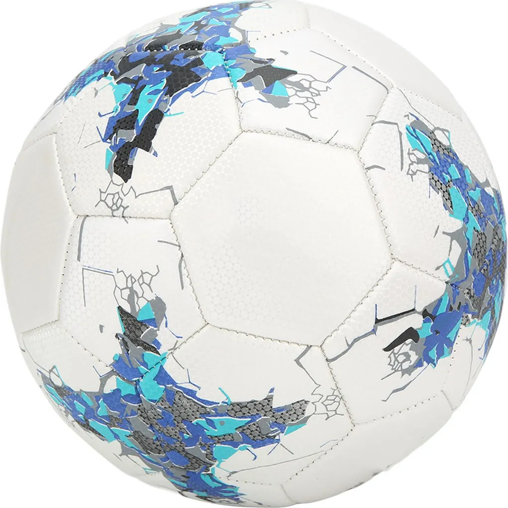 Football gonflable taille 5 bleu en PU pour entraînement et match
