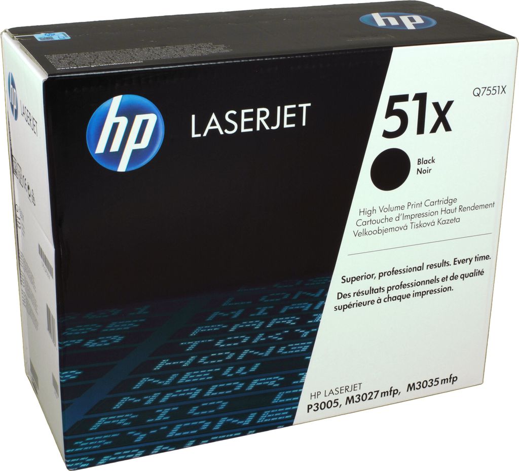 HP 51X Schwarz Original LaserJet Tonerkartusche mit hoher Produktbild 