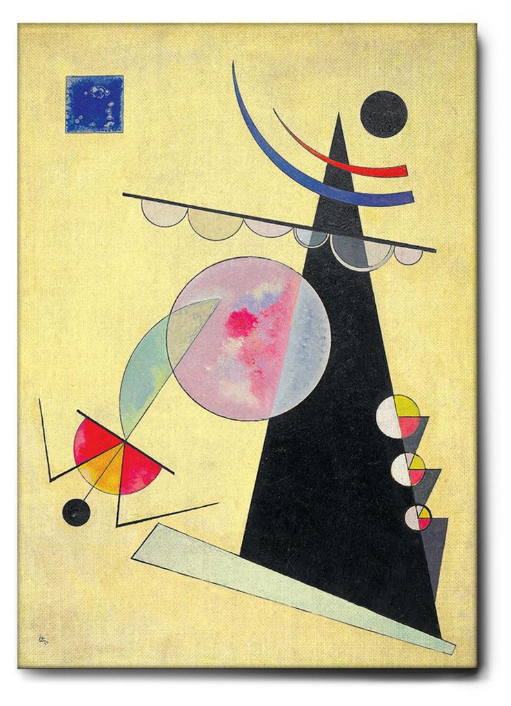 Giallobus - Lichteinheit - Vassily Kandinsky - 100L x 140B cm - Bild - Leinwand mit Standardrahmen