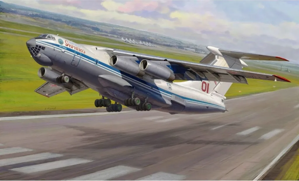 Ilyushin IL-76 MD 1/144 Zvezda pour Diorama Militaire et Collectionneur