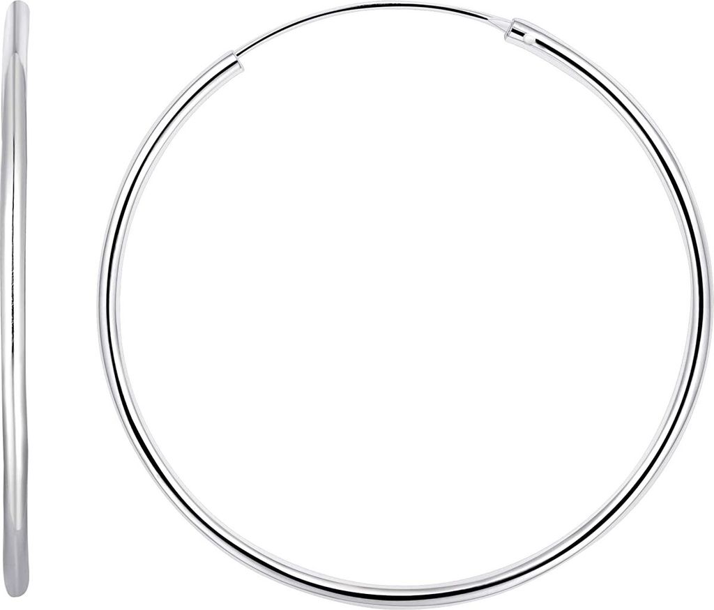 Karisma 1 Paar Klassisch Damen Creolen 925 Sterling Silber Produktbild 