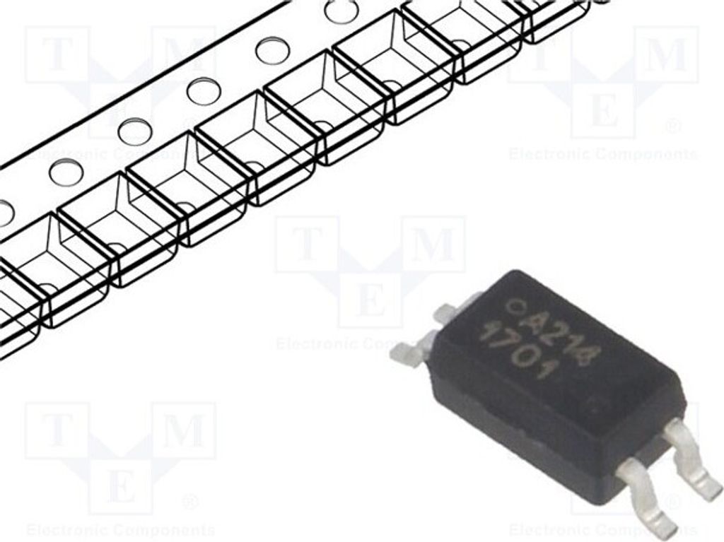 1x Optokoppler Kanäle: 1 SMD UIsol: 3kV Uce: 80V ACPL-214-500E Optokoppler - aus