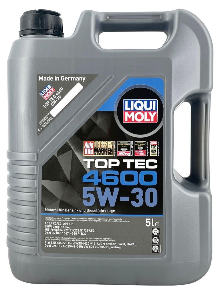 LIQUI MOLY Top Tec 4600 für 5W-30 5 Liter Motoröl Motorenöl Produktbild 