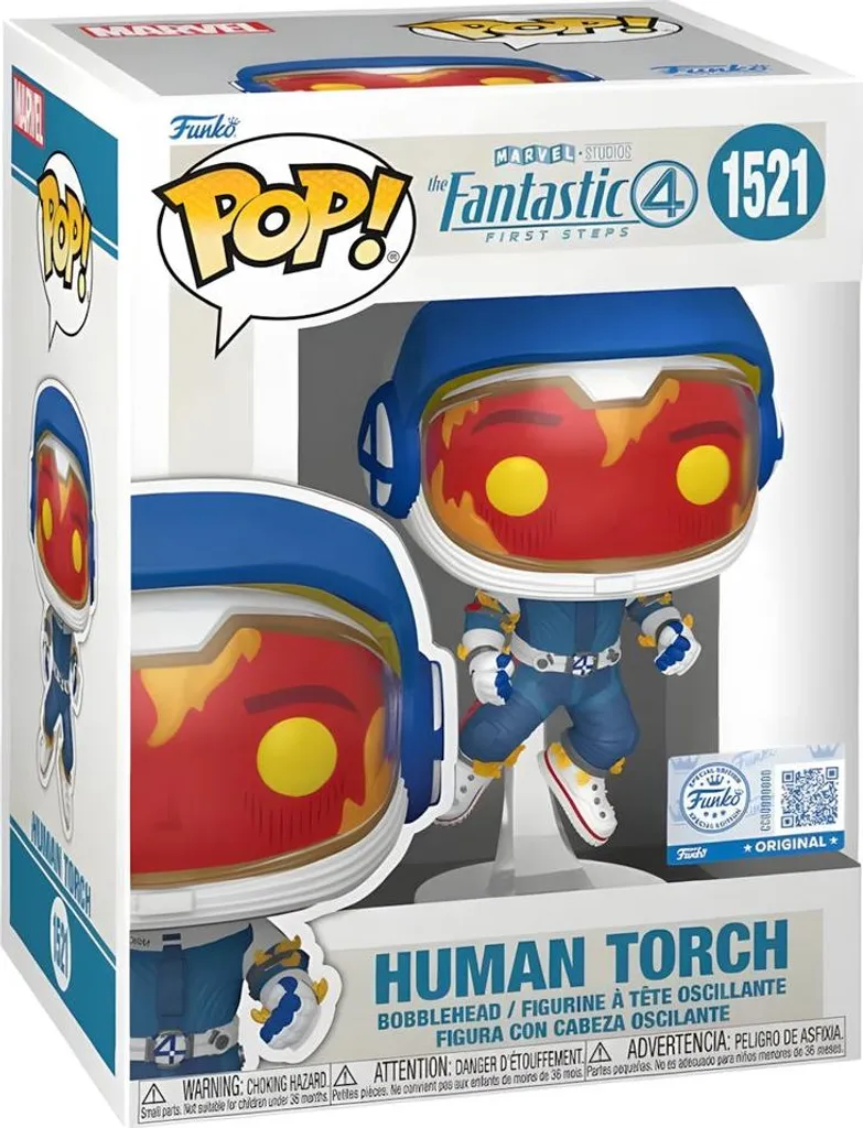 Figurine Human Torch Marvel 15cm - Articulations Solides pour Exposition