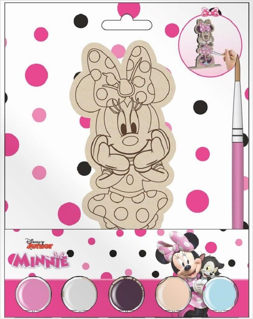 Minnie Maus Malset Holzfiguren zum Ausmalen für kreative Produktbild 