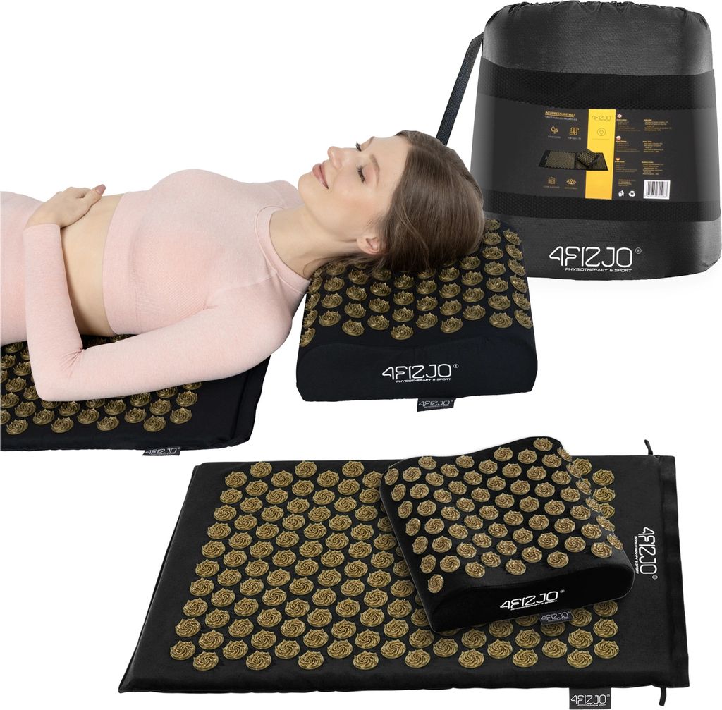 4FIZJO ERGO akupresúrna podložka s opierkou krku 68 × 42 Obrázok produktu 