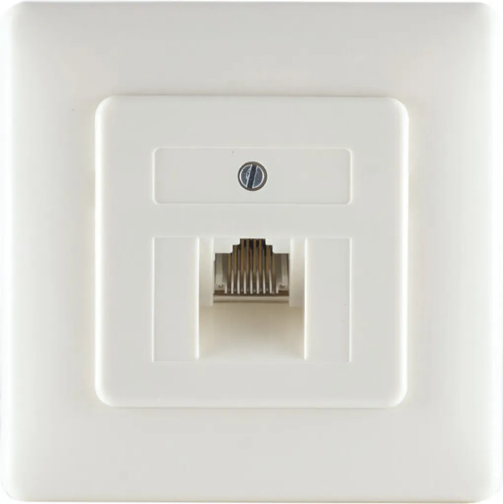 Boîte de raccordement réseau UAE 1x8 encastrée pour téléphone et RNIS