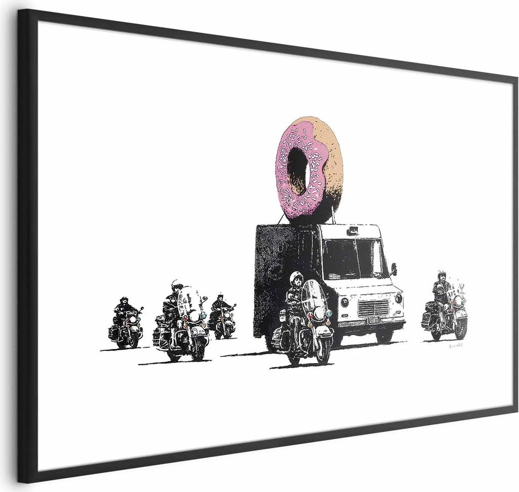 Posterpapier Poster - Donut Police 90x60 cm Streetart i-C-0153-ao-a