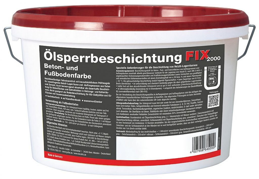 PUFAS Ölsperrbeschichtung FIX2000 – 2,5 l 013201000 Produktbild 