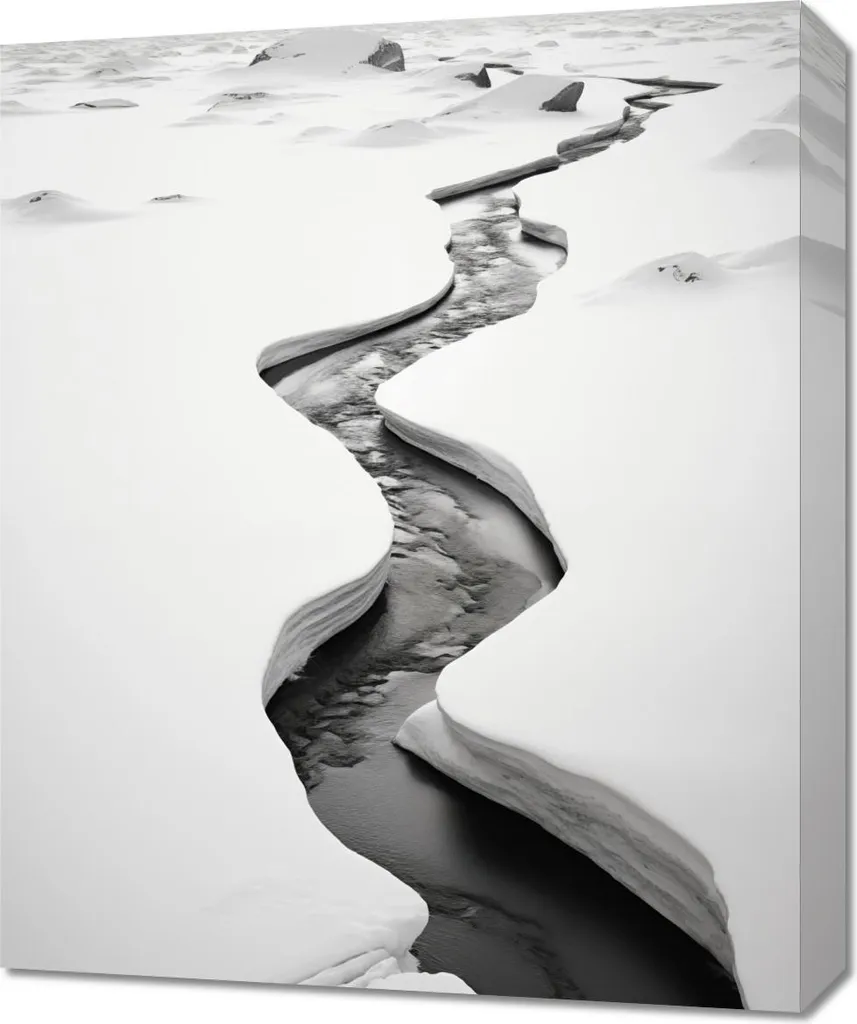 Image 50x60 cm Fissures dues au gel - Décorez votre bureau avec style