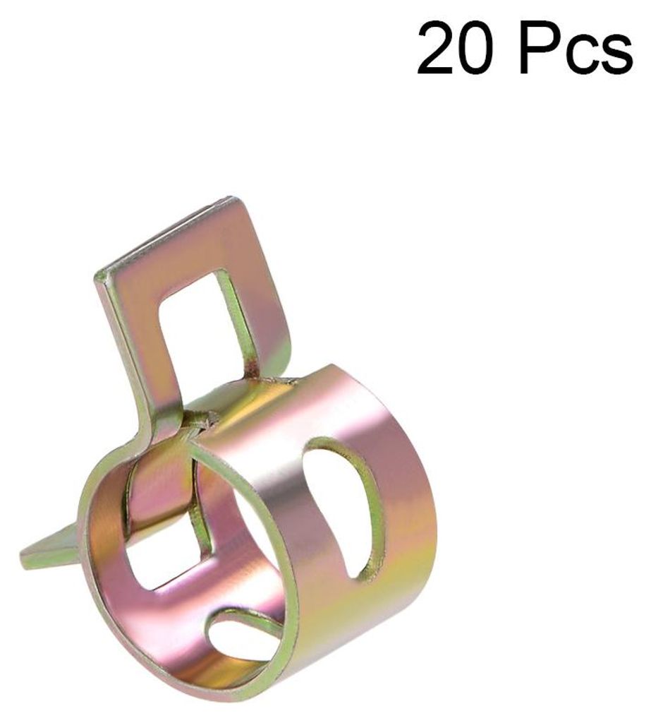 20Stk. Stahlband Klemme 9mm Schlauchrohr Federklemme Manganstahl