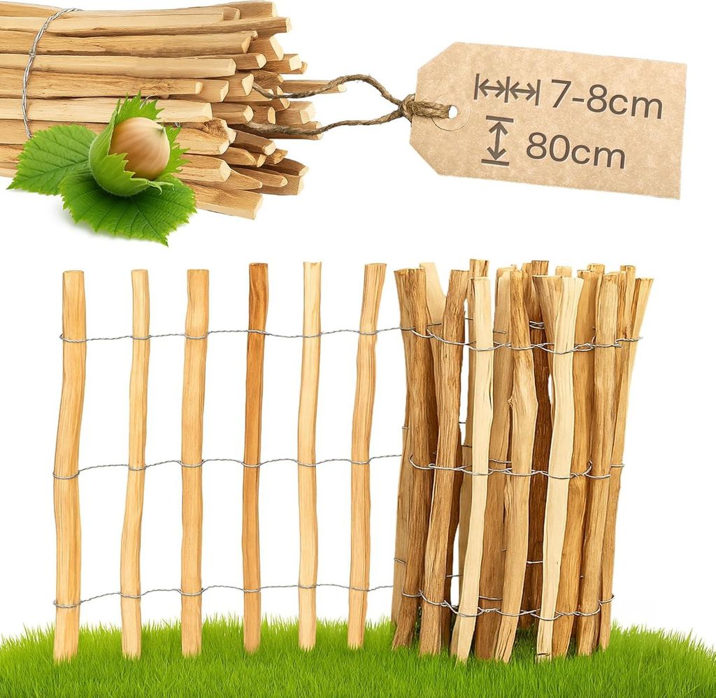 Plot z lískového oříšku PINEEA 80 cm vysoký – 5 m dlouhý Obrázek produktu 
