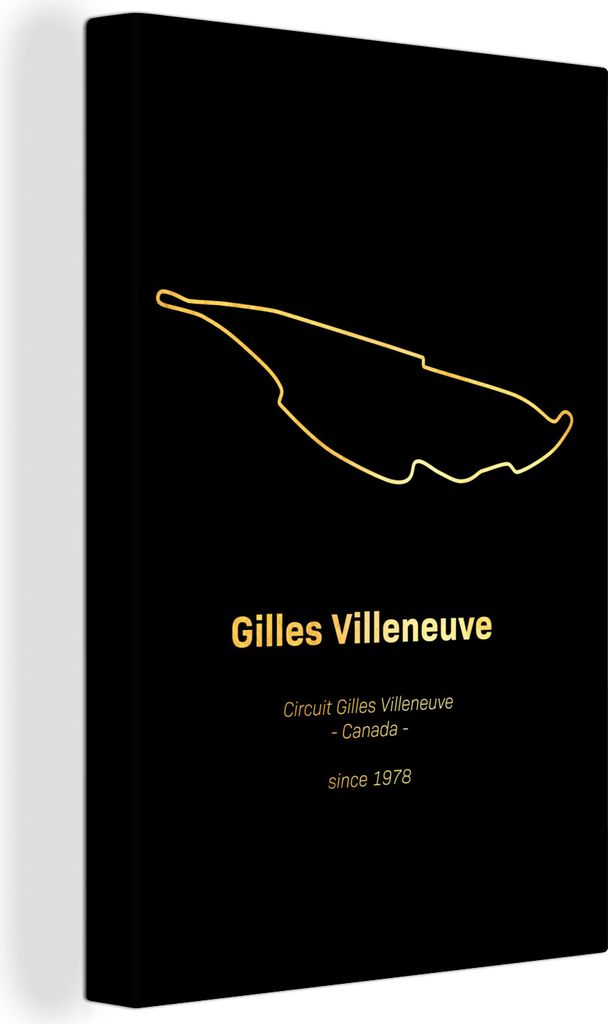 OneMillionCanvasses - Leinwandbilder - 90x140 cm, Kanada - Formel 1 - Rennstrecke, Wandbilder Kunstdruck Wanddekoration - Foto auf Leinwand - Gem...